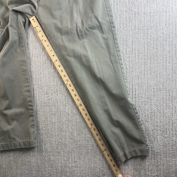 Vintage Polo Ralph Lauren Andrew Pant Men's Size 36x30 Chino Pleated Grey Green - Picture 9 of 11